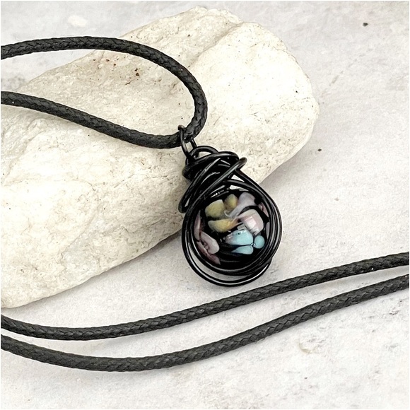 5 For $25💫Floral Lampwork Pendant Necklace - Picture 4 of 5